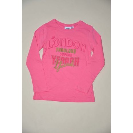tričko dievčenské s dlhým rukávom, Wendee, ozfb102506-1, růžová 