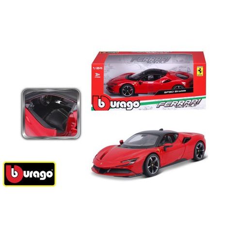 Bburago 1:24 Ferrari Top SF90 Stradale piros, W012177