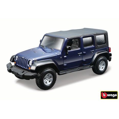 Bburago 1:32 Jeep Wrangler Unlimited Rubicon - modrá metalíza, W021230 