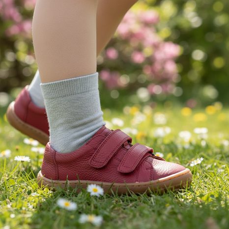 DIEVČENSKÉ BAREFOOT TENISKY BAZE RED FRODDO G3130284-5