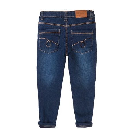 PANTALONI DIN DENIM CU CĂPTUȘEALĂ PENTRU FETE, MINOTI, 8GLNJEAN 2, ALBASTRU