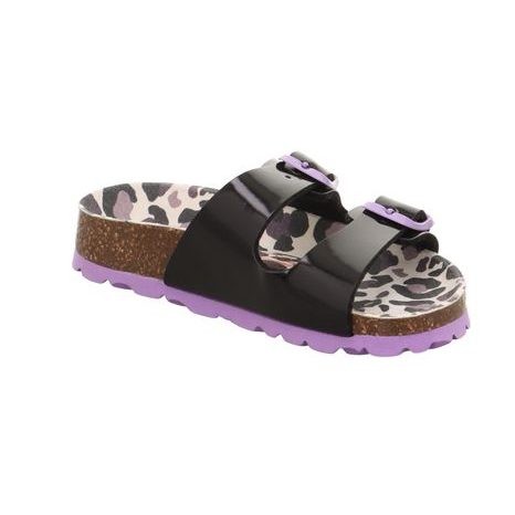 DIVČÍ KORKOVÉ PANTOFLE FOOTBAD, SUPERFIT, 1-800111-0040, ČERNÁ