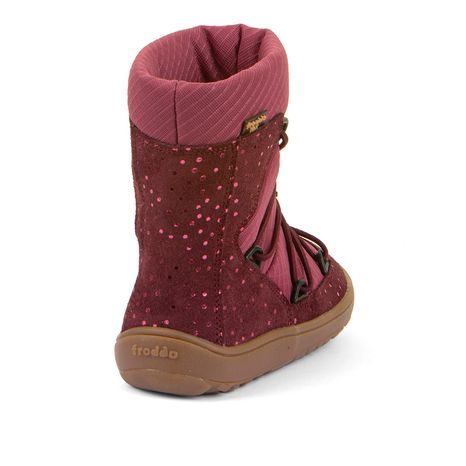 DÍVČÍ ZIMNÍ BAREFOOT BOTY TEX TRACK WOOL BORDEAUX+ G3160251-7