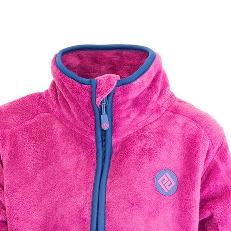 MIKINA DÍVČÍ CHLUPATÁ SE STOJÁČKEM, PIDILIDI, PD1139-07, FUCHSIA