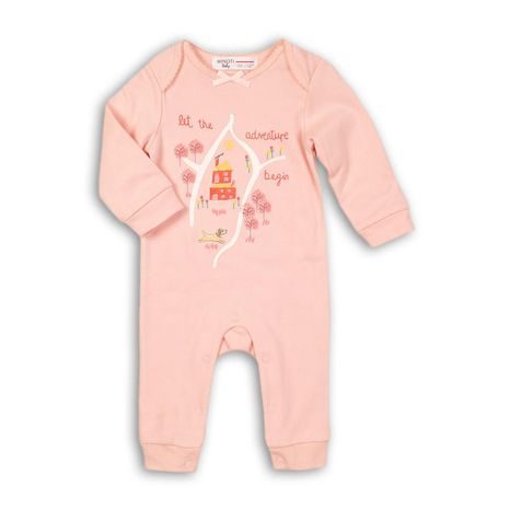 Overal dojčenský bavlnený, Minoti, PARK 5, růžová