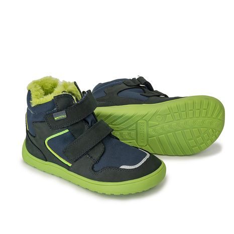CHLAPECKÉ ZIMNÍ BAREFOOT BOTY GERO GREEN, PRO-TEX, PROTETIKA, ZELENÁ