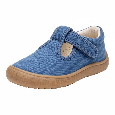 CHLAPECKÉ BAREFOOT PŘEZŮVKY KIRBY JEANS PROTETIKA - MODRÁ