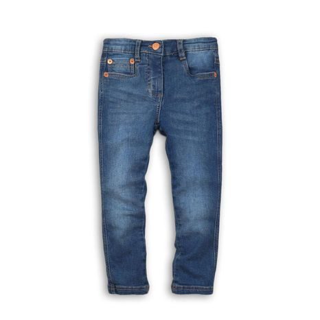 Nohavice dievčenské džínsové s elastanom, Minoti, FRENCH 8, modrá