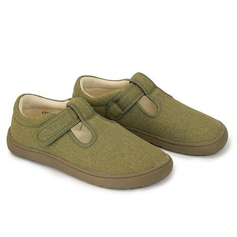 PAPUČE CHLAPECKÉ BAREFOOT  KIRBY KHAKI, PROTETIKA, ZELENÁ
