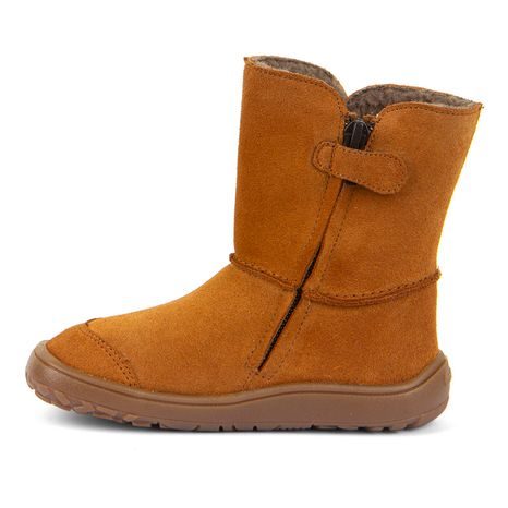 DĚTSKÉ ZIMNÍ BAREFOOT BOTY TEX SUEDE COGNAC G3160250-2