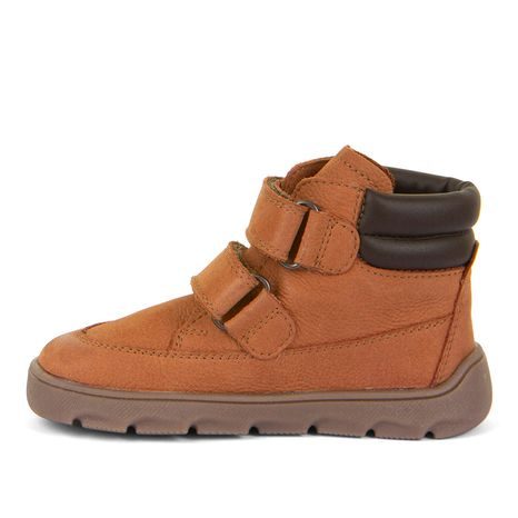 DĚTSKÉ ZIMNÍ BAREFOOT BOTY ZERU TEX COGNAC, FRODDO, G2110150-3, HNĚDÁ