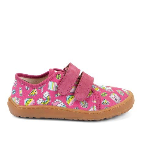 DIEVČENSKÉ PLÁTENÉ BAREFOOT TENISKY CANVAS FUXIA+ FRODDO G1700440-10