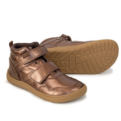 DÍVČÍ CELOROČNÍ BOTY BAREFOOT  TIRA BROWN, PROTETIKA, HNĚDÁ