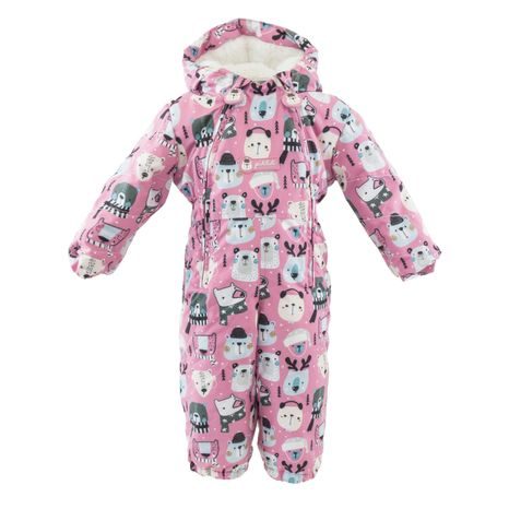 DIEVČENSKÁ ZIMNÁ KOMBINÉZA S KOŽÚŠKOM, PIDILIDI, PD1129-01, RUŽOVÁ