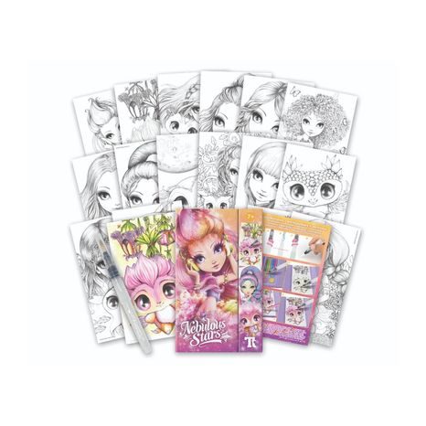 STELE NEBULOASE PAGINA DE COLORAT CULORI ACUARELĂ SET, STELE NEBULOASE, W037864