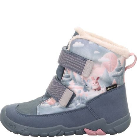 DÍVČÍ ZIMNÍ OBUV  SUPERFIT BAREFIT TRACE GTX BLUE/PINK 1-006041-8010