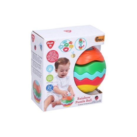 DETSKA HRACKA PLAYGO KOULE 11 CM NA SKLÁDÁNÍ A UČENÍ BAREV