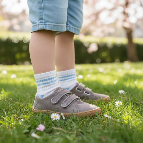 TENISI TEXTILI BAREFOOT PENTRU COPII BOTANIQ GREY FRODDO G3130290-2