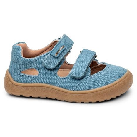 Chlapčenské barefoot sandále PROTETIKA TAFI JEANS modré