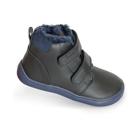 CHLAPČENSKÉ ZIMNÉ TOPÁNKY BAREFOOT DENY BLACK, PROTETIKA, ČIERNA