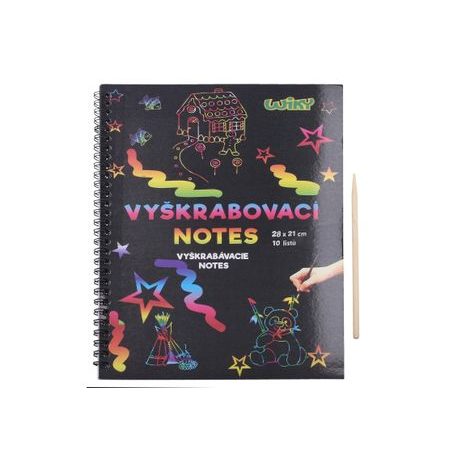 Vyškrabovací notes 28x21, 10listů, W010970