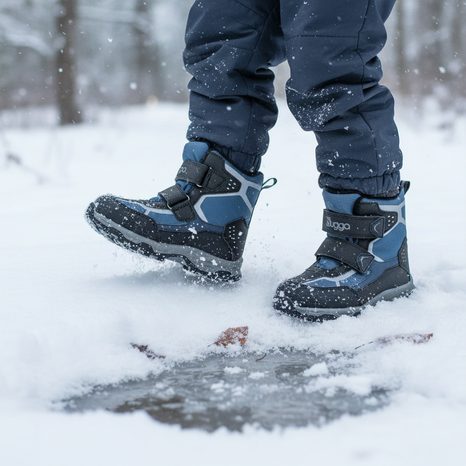 CHLAPECKÉ ZIMNÍ BOTY WALE, BUGGA, B00169-04, MODRÁ