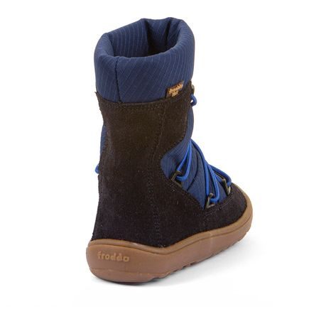 BĂIEȚI GHETE BAREFOOT DE IARNĂ TEX TRACK WOOL DARK BLUE FRODDO G3160251