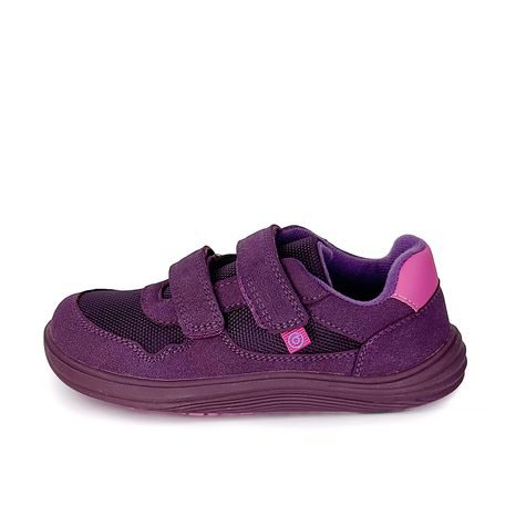 DÍVČÍ CELOROČNÍ BAREFOOT TENISKY BUGGA SAFI DARK PURPLE B00201-06