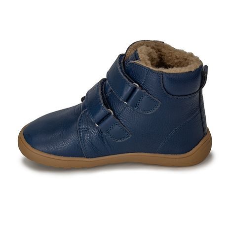 CHLAPECKÉ ZIMNÍ BAREFOOT BOTY DARYK NAVY, PRO-TEX, PROTETIKA, MODRÁ