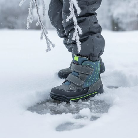 CHLAPECKÉ ZIMNÍ BOTIČKY JIM, RICOSTA, 37355-455, ŠEDÁ