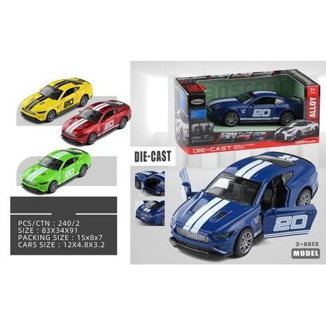 AUTO KOVOVÉ S PRUHY NA ZPĚTNÉ NATAŽENÍ 12 CM