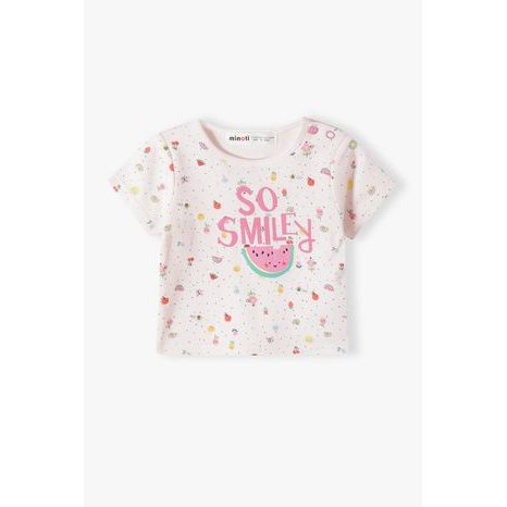 TRICOU CU MÂNECĂ SCURTĂ PENTRU COPII 2PACK, MINOTI, TULIP 2, FETIȚĂ