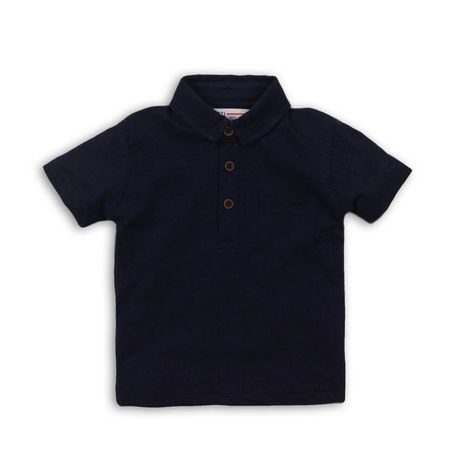 Tričko chlapecké Polo s krátkým rukávem, Minoti, REAL 9, modrá 