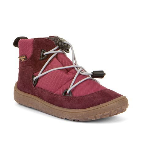 Dívčí celoroční barefoot boty TEX TRACK Bordeaux, Froddo, G3110257-7, červená