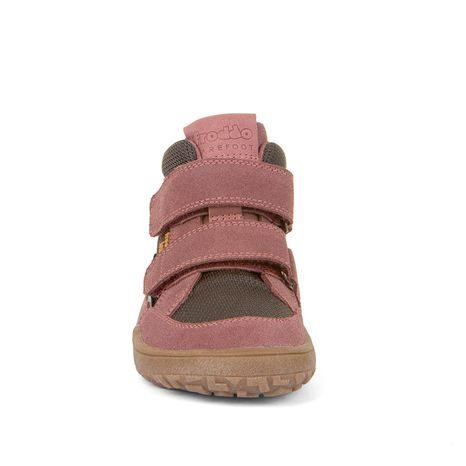 DÍVČÍ BAREFOOT BOTY TEX AUTUMN  GRAY/PINK FRODDO G3110254-6 - ŠEDÁ