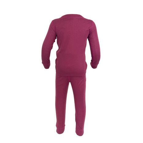 LENJERIE FUNCȚIONALĂ CU USCARE RAPIDĂ PENTRU FETE - SET TRICOU ȘI PANTALONI PD1174-01 FUCHSIA
