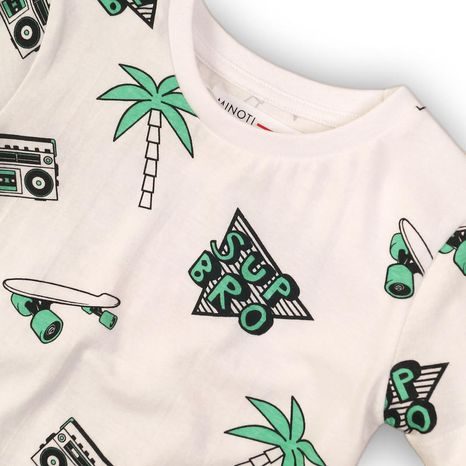 FIÚK SHIRT RÖVID UJJÚ, MINOTI, KB TSSHIRT 15, FEHÉR