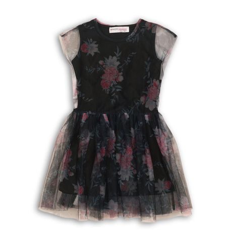 Rochie pentru fete , Minoti, PETAL 1, negru