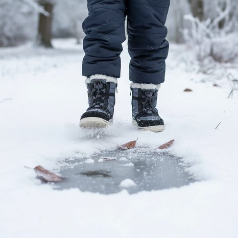 DĚTSKÉ ZIMNÍ BOTY S KOŽÍŠKEM ICEFOX, STAHOVÁNÍ, BOČNÍ ZIP, BUGGA, B00171-10, ČERNÁ