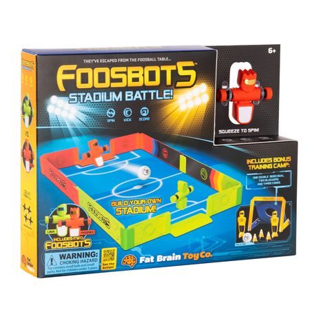 DĚTSKÝ ROBO FOTBAL FOOSBOTS SET V ORIGINÁLNÍ KRABICI