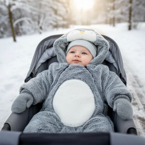 PIDILIDI TÉLI CSECSEMŐ KEZESLÁBAS PD1167-09 SZÜRKE