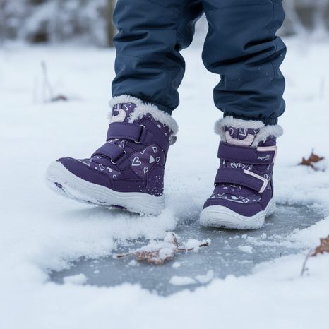 DÍVČÍ ZIMNÍ BOTY SUPERFIT CRYSTAL PURPLE GTX 1-009091-8520