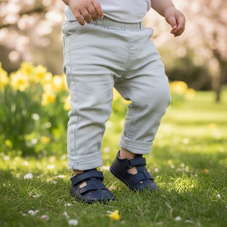 CHLAPČENSKÉ BAREFOOT SANDÁLE PREWALKERS SANDAL DARK BLUE FRODDO G1130023