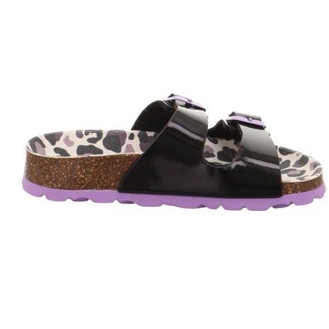 DIVČÍ KORKOVÉ PANTOFLE FOOTBAD, SUPERFIT, 1-800111-0040, ČERNÁ