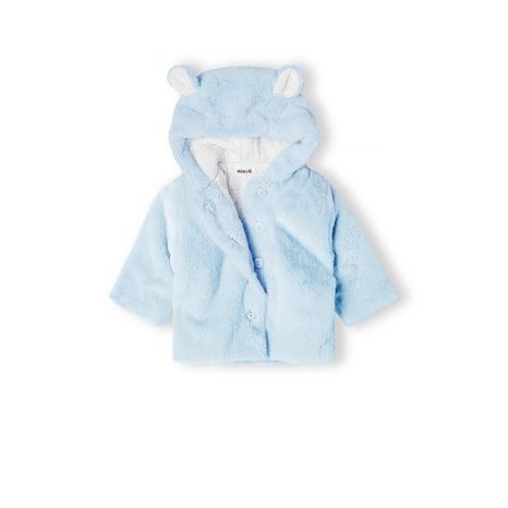 KABÁTEK KOJENECKÝ CHLUPATÝ S PODŠÍVKOU, MINOTI, BABYPREM 28, MODRÁ