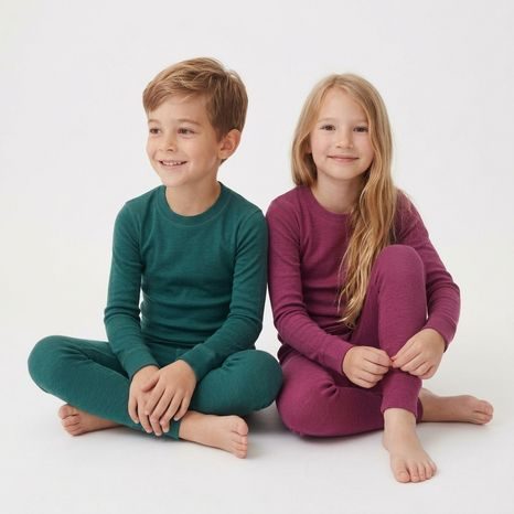 LENJERIE FUNCȚIONALĂ CU USCARE RAPIDĂ PENTRU FETE - SET TRICOU ȘI PANTALONI PD1174-01 FUCHSIA