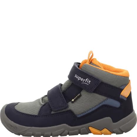 DETSKÉ CELOROČNÉ ČLENKOVÉ TENISKY SUPERFIT BAREFIT TRACE GTX GREEN/ORANGE 1-006042-8010