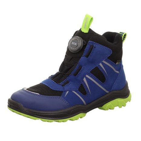Chlapecké celoroční boty JUPITER Blau/Green Gore-Tex BOA, Superfit,1-000076-8010