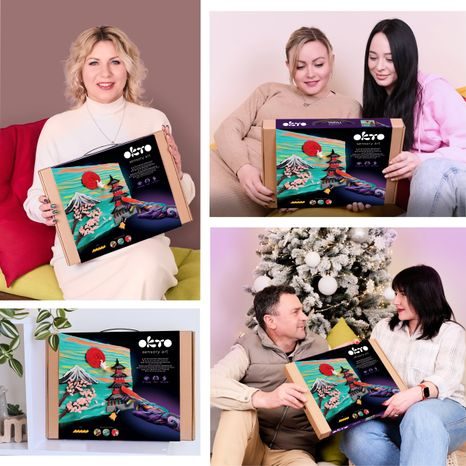 HOTOVÝ PLASTICKÝ 3D OBRAZ JAPONSKÉ KRAJINY