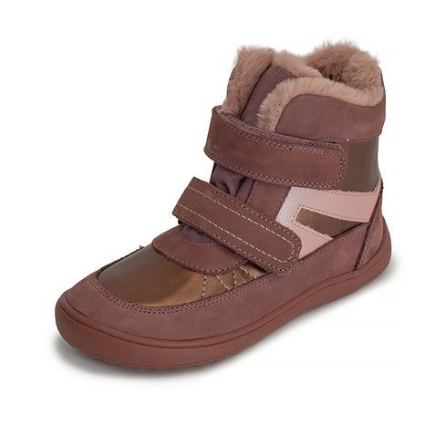 DÍVČÍ ZIMNÍ BAREFOOT BOTY LETY,  PRO-TEX, PROTETIKA, RŮŽOVÁ